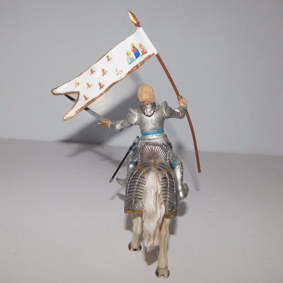 VTG 2002 PAPO Joan of Arc Figure & 2003 Schleich White Knights Horse - Picture 4 of 9